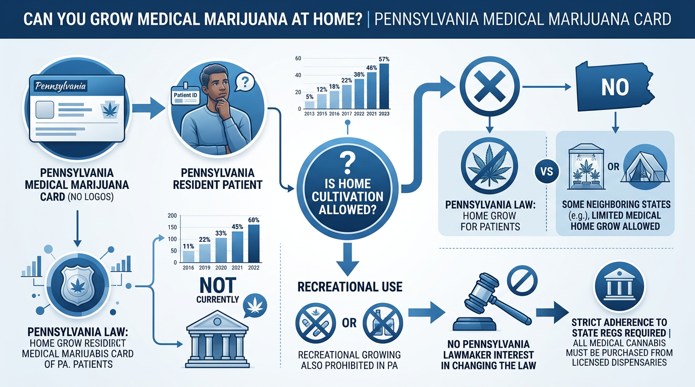 Infographic: Can You Grow Medical Marijuana at Home? - Pennsylvania Medical Marijuana Card: All Questions Answered