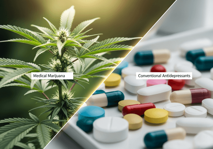 medical marijuana vs. conventional antidepressants how do they compare
