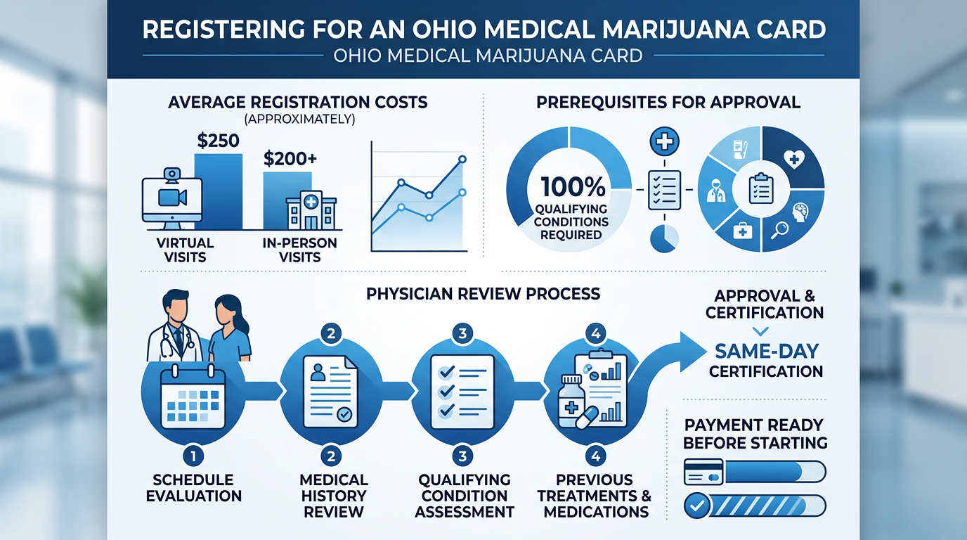 Infographic: Registering for an Ohio Medical Marijuana Card - Ohio Medical Marijuana Card: All Questions Answered
