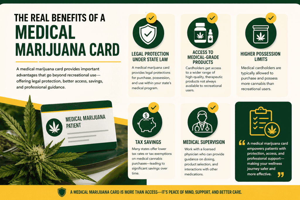 the real benefits of a medical marijuana card