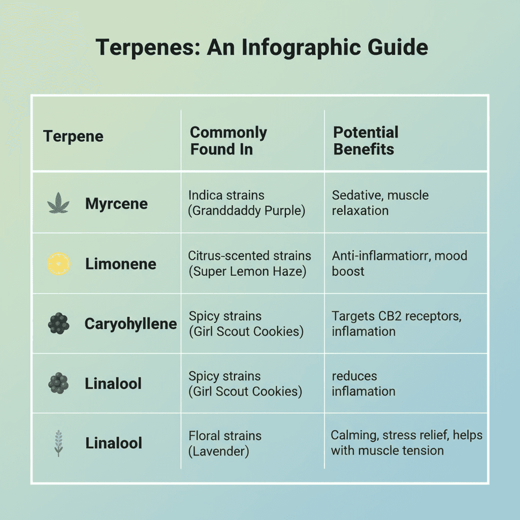 the role of terpenes in pain relief