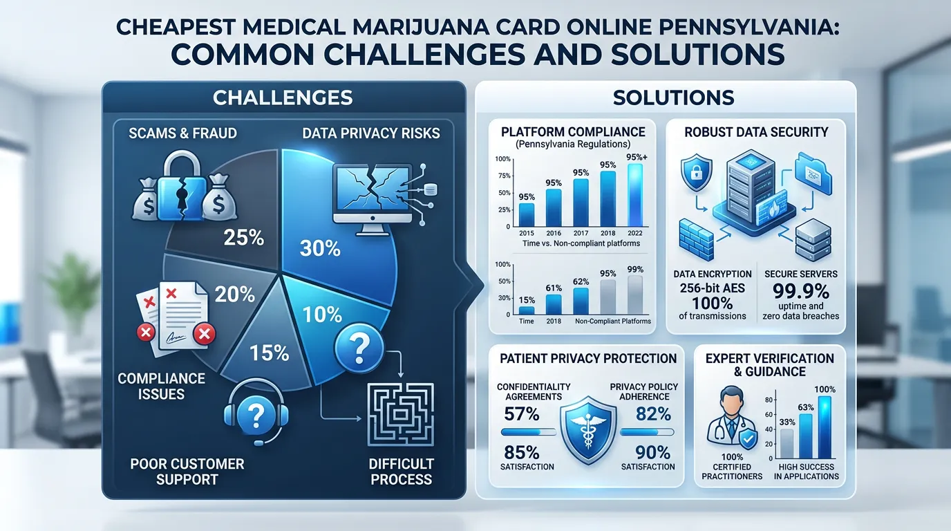 Infographic: Common Challenges and Solutions - Cheapest Medical Marijuana Card Online Pennsylvania: Save