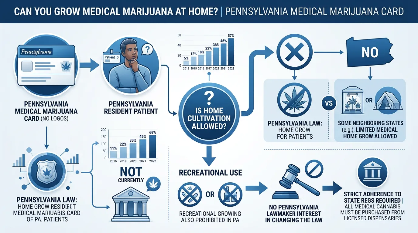 Infographic: Can You Grow Medical Marijuana at Home? - Pennsylvania Medical Marijuana Card: All Questions Answered