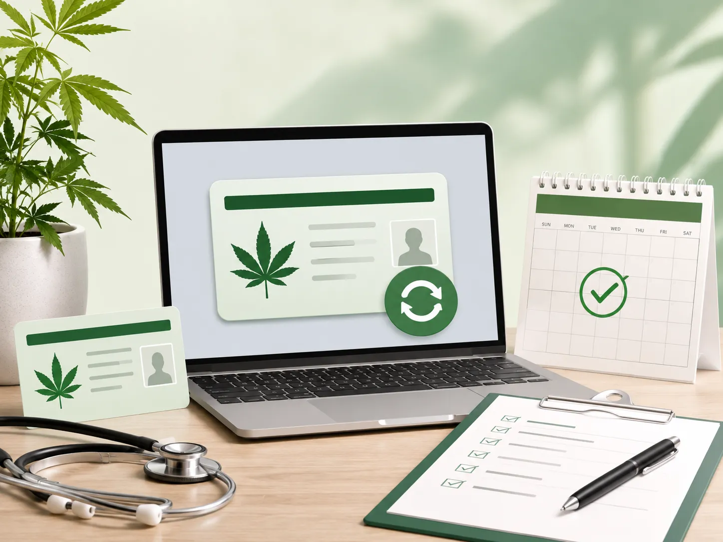medical weed card concept image with professional visual design and clear composition
