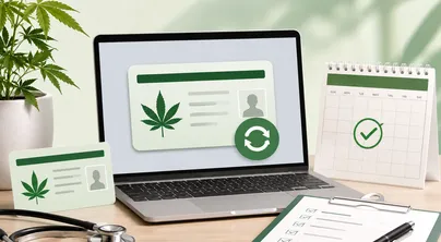 medical weed card concept image with professional visual design and clear composition