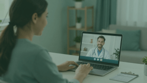 patient renewing medical card online through a telehealth appointment in 2026